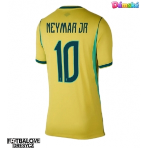 Brazílie Neymar Jr #10 Dámské Domácí Dres MS 2026 Krátký Rukáv